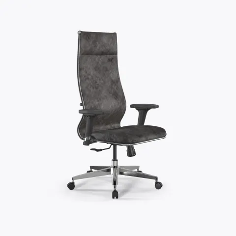 Кресло ErgoLife Set L42 Bravo/подл.200/осн.Synchro 004, Темно-серый