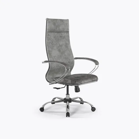 Кресло ErgoLife Set L42 Bravo/подл.118/осн.Synchro 003, Светло-серый