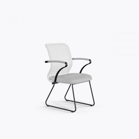 Кресло Sit 8 M4-9K - X2+Extra /Uh00/Wh12/K15bL(F57), Белый