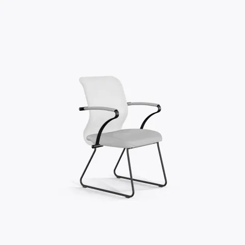 Кресло Sit 8 M4-9K - X2+Extra /Uh00/Wh12/K15bL(F57), Белый