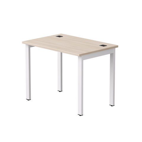 Стол прямой на металлокаркасе Everprof EVO 980х670x755 мм опоры 45 гр Дуб Соната/Белый