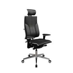 Кресло Y 4DF B2-10D - Infinity /Kc06/Nc06/D15P/H13mL-3D(M26.B32.G25.W04), Черный (бежевая строчка)