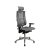 Кресло Y 4DF B2-14D - YM93+Infinity /Kc09/Nc09/D15P/H13mM-3D(M26.B32.G25.W04), Серый-Тем.Серый
