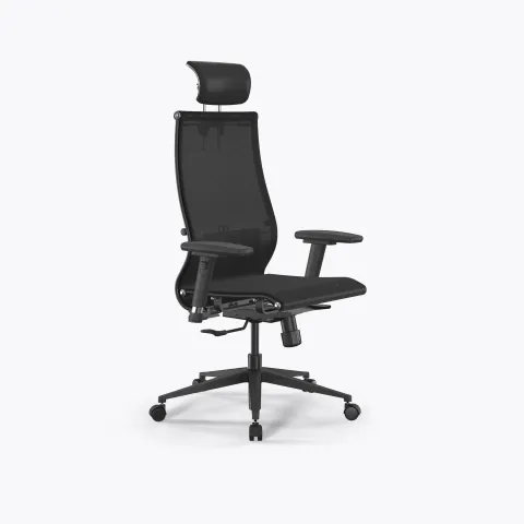 Кресло SynchroSit 10 B2-189D - T /Kb00/Nb00/D03P/H13mL-2D(M25.B11.G19.W02), Черный