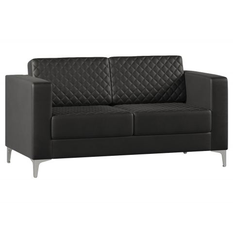 Диван Everprof Aston двухместный Экокожа Pegaso Черный