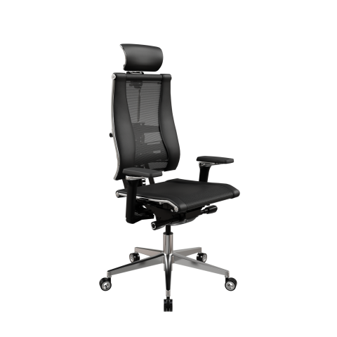 Кресло Y 4DF B2-14D - YM93+Infinity /Kc09/Nc09/D15P/H13mL-3D(M26.B32.G25.W04), Черный