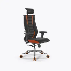 Кресло SynchroSit 10 B2-160D - X2+Extra /Km39/Wm12/D02P/H13mL-1DF(M18.B23.G18.W37), Черный-Оранжевый