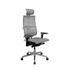 Кресло Y 4DF B2-5D - YM93 /Kc00/Nc00/D15P/H13mM-3D(M26.B32.G25.W03), Св.серый-Белый