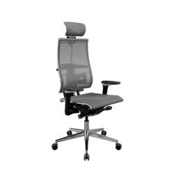 Кресло Y 4DF B2-5D - YM93 /Kc00/Nc00/D15P/H13mM-3D(M26.B32.G25.W03), Серый-Тем.Серый