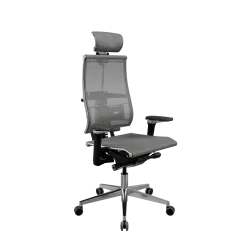 Кресло Y 4DF B2-5D - YM93 /Kc00/Nc00/D15P/H13mM-3D(M26.B32.G25.W03), Серый-Тем.Серый