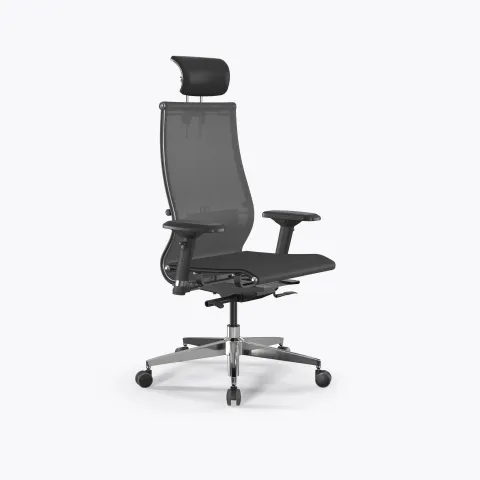 Кресло SynchroSit 10 B2-107D - T /Km00/Nb00/D04P/H13mL-2D(M24.B22.G18.W03), Серый(допЧерный)