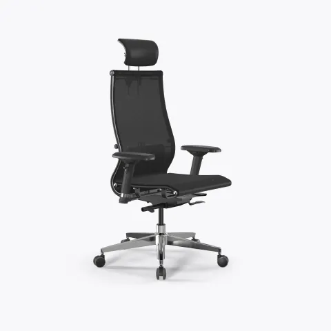 Кресло SynchroSit 10 B2-107D - T /Km00/Nb00/D04P/H13mL-2D(M24.B22.G18.W03), Черный