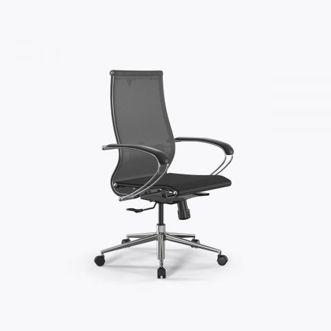 Кресло ErgoLife Set 9/подл.131/осн.Synchro 052, Серый-Черный