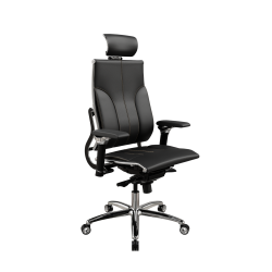 Кресло Move L2-10D - Infinity /Kc06/Nc06/D06P/H13mL-3D(M06.B34.G04.W04), Черный (бежевая строчка)