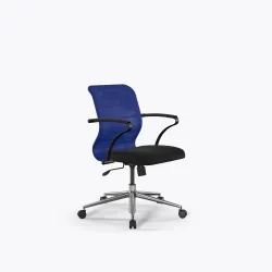 Кресло Sit 8 M4-8K - X2+UMF(X1) /Uh00/Wh00/K15bL(M09.B23.G18.W01), Синий-Черный