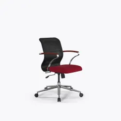Кресло Sit 8 M4-9K - X2+Bahama /Uh00/Wh12/K15cF(M09.B23.G18.W01), Черный-Красный