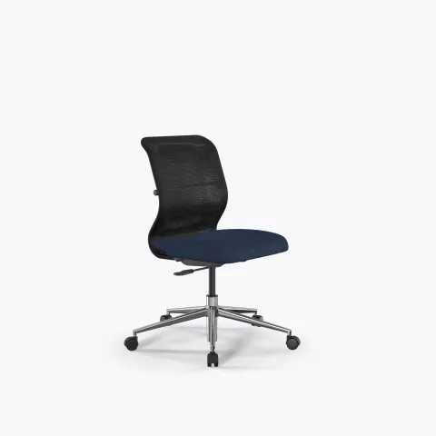 Кресло Sit 8 M4-9 - X2+Bahama /Uh00/Wh12(M01.B23.G18.W01), Черный-Синий