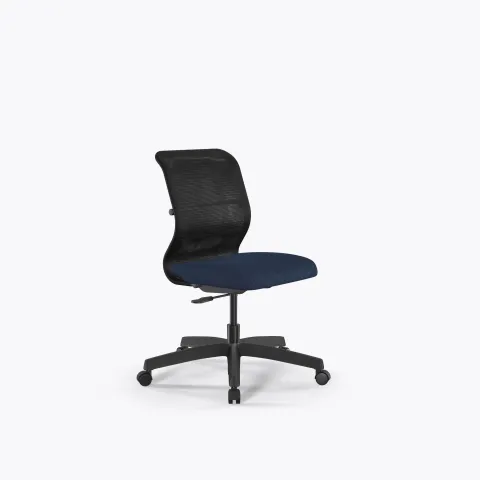Кресло Sit 8 M4-9 - X2+Bahama /Uh00/Wh12(M01.B02.G15.W01), Черный-Синий