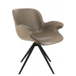 Кресло обеденное Everprof Aurora Экокожа Серый