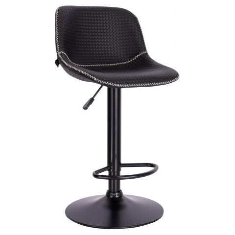 Стул барный Everprof Smile Black Экокожа Черный