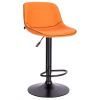 Стул барный Everprof Smile Black Экокожа Оранжевый