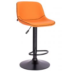 Стул барный Everprof Smile Black Экокожа Оранжевый