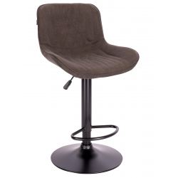 Стул барный Everprof Grace Black Ткань Темно-коричневый