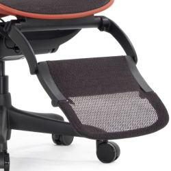 Подножка выдвигаемая серия ULTRA GAME (сетка, черный с красным)