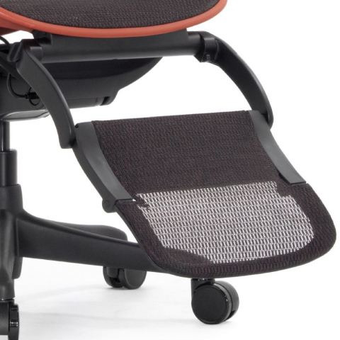 Подножка выдвигаемая серия ULTRA GAME (сетка, черный с красным)