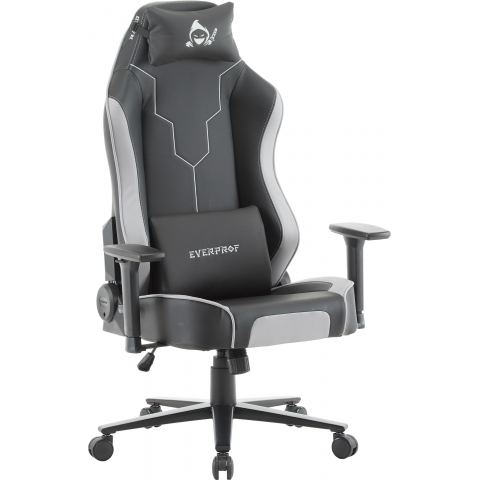 Кресло Everprof Rapid Экокожа Серый/Черный