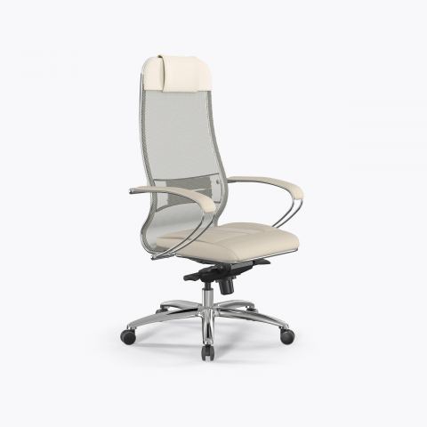 Кресло Метта Samurai SL-1 (Молочный 8.2.1.49)