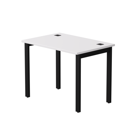Стол прямой на металлокаркасе Everprof EVO 980х670x755 мм Белый/Черный