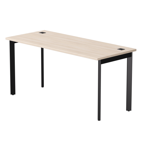 Стол прямой на металлокаркасе Everprof EVO 1580х670x755 мм опоры 45 гр Дуб Соната/Черный