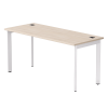 Стол прямой на металлокаркасе Everprof EVO 1580х670x755 мм опоры 45 гр Дуб Соната/Белый