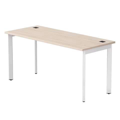 Стол прямой на металлокаркасе Everprof EVO 1580х670x755 мм опоры 45 гр Дуб Соната/Белый