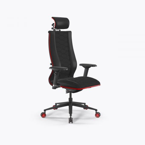 Кресло Метта Samurai Space Red (Черный 2E2.3.7.B7)