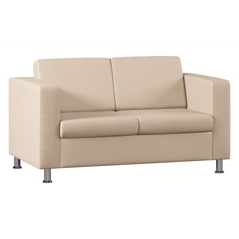 Диван Everprof Felix двухместный Экокожа Pegaso Бежевый