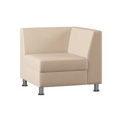 Модуль Everprof Monro с подлокотником одноместный левый Экокожа Pegaso Бежевый