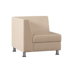 Модуль Everprof Monro с подлокотником одноместный правый Экокожа Pegaso Бежевый