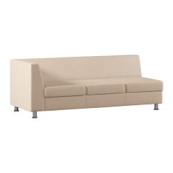 Модуль Everprof Monro с подлокотником трехместный правый Экокожа Pegaso Бежевый