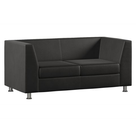 Диван Everprof Monro двухместный Экокожа Pegaso Черный