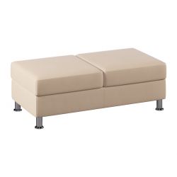 Пуф Everprof Monro двухместный Экокожа Pegaso Бежевый