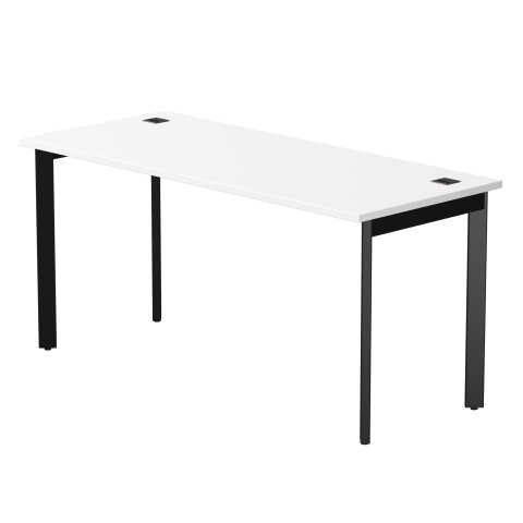 Стол прямой на металлокаркасе Everprof EVO 1580х670x755 мм Белый/Черный