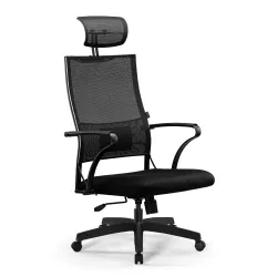 Кресло Ergolife Sit Air-180 B2-290K - Mesh(YP99)+UMF(X1) /Km00/Wh00/K15bL/H13mM-1D(TG1.0Pl/M09.B02.G15.W01) (Черный)