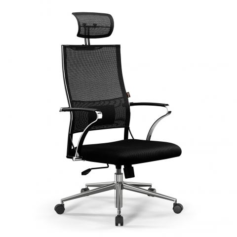 Кресло Ergolife Sit Air-180 B2-290K - Mesh(YP99)+UMF(X1) /Km00/Wh00/K15cL/H13mM-1D(TG1.0Ch/M09.B23.G18.W01) (Черный)