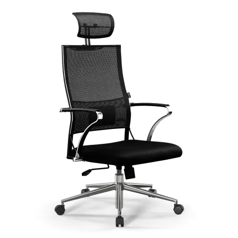 Кресло Ergolife Sit Air-180 B2-290K - Mesh(YP99)+UMF(X1) /Km00/Wh00/K15cL/H13mM-1D(TG1.0Ch/M09.B23.G18.W01) (Черный)