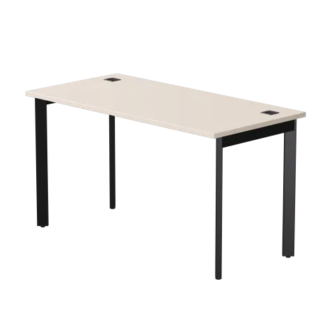 Стол прямой на металлокаркасе Everprof EVO 1380х670x755 мм опоры 45 гр Кашемир/Черный