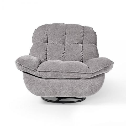 Электрическое кресло-реклайнер Eureka с местом для хранения вещей, серый