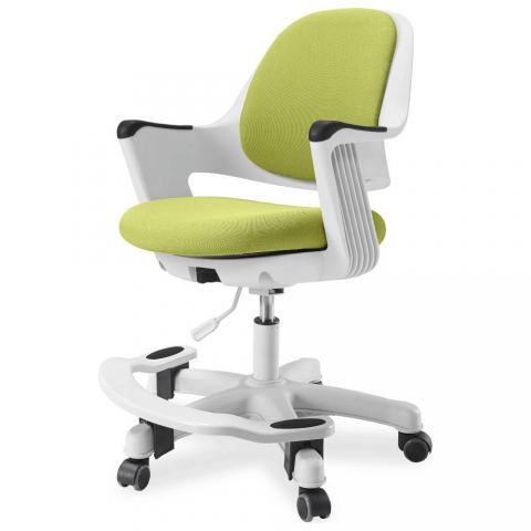 Детское кресло Robo SY-1101 (спинка/сидение зеленое/каркас белый)