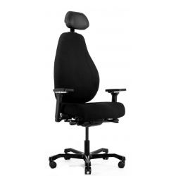 Кресло Dispatcher–Lux Long 1901-8H Fighter black 60999 (черный каркас/черн ткань/ал. крестовина)